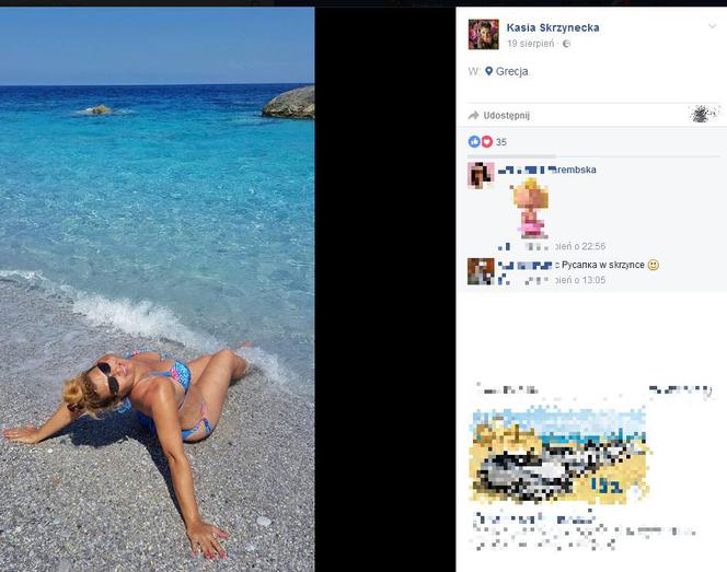 Katarzyna Skrzynecka w bikini