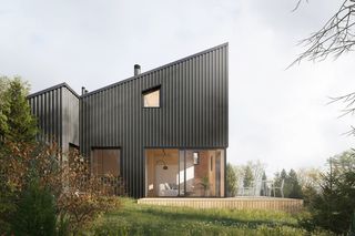 Letniskowy dom z widokiem na pastwisko: nowy projekt rmk.architektura