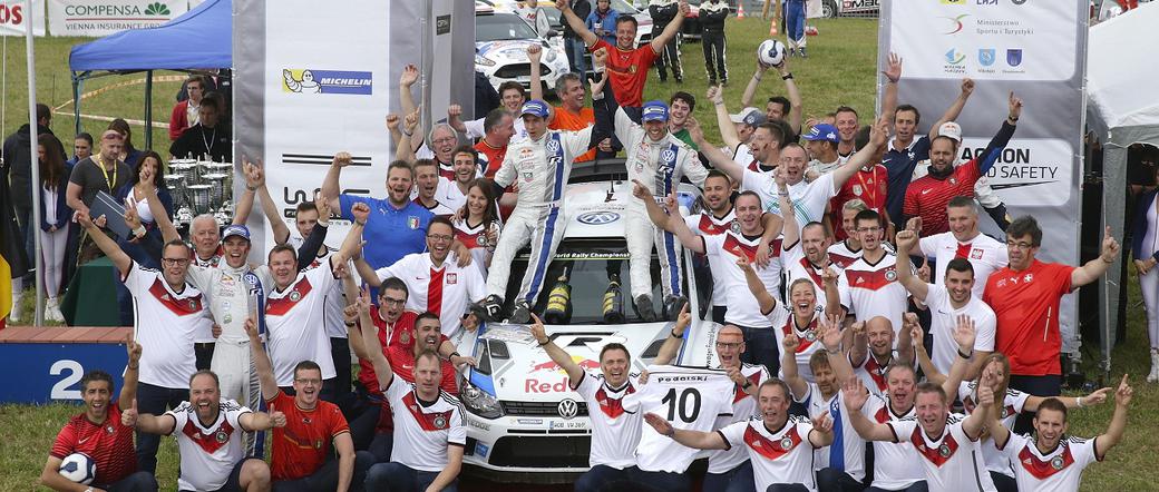 Rajd Polski 2014 wygrał Sebastien Ogier,  Volkswagen Polo R WRC