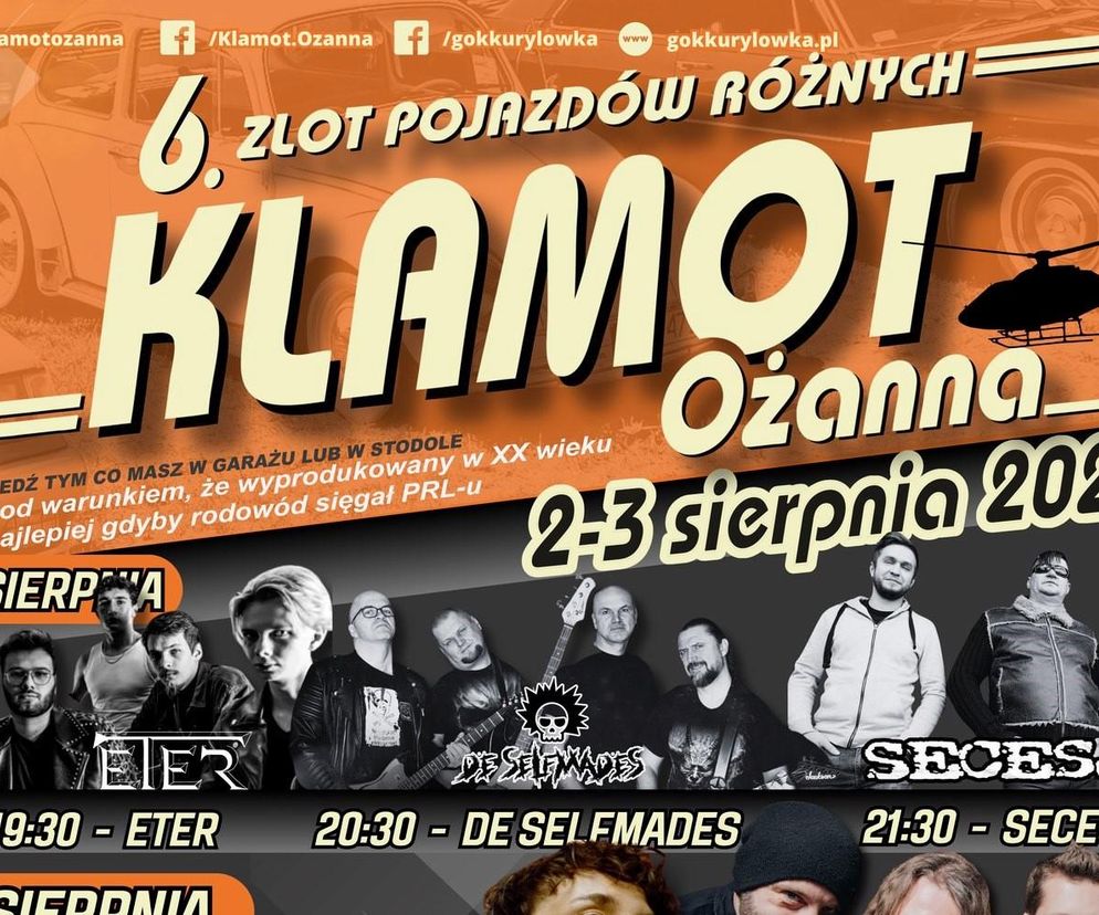 KLAMOT Ożanna 2025 – Motoryzacyjne szaleństwo wraca z wielką mocą!