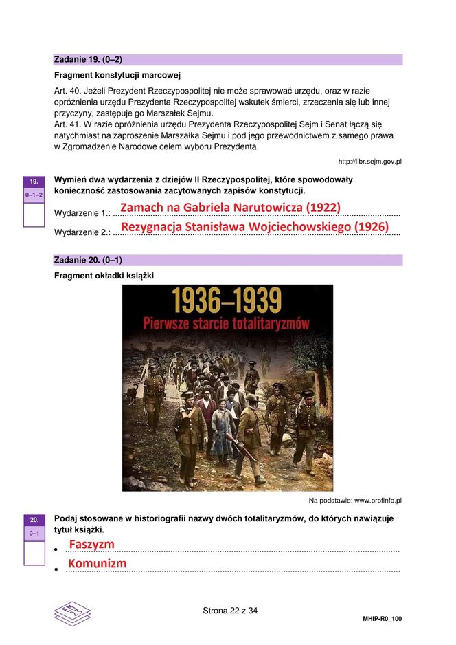 Matura historia 2025: Odpowiedzi i arkusze CKE [19.05.2025] nowa formuła 2023	
