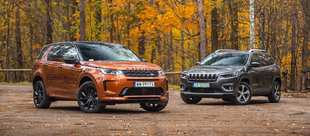 Land Rover Discovery Sport 2.0P 200 KM AT9 AWD R-Dynamic HSE vs. Jeep Cherokee 2.2 MultiJet 195 KM AT9 AWD Limited