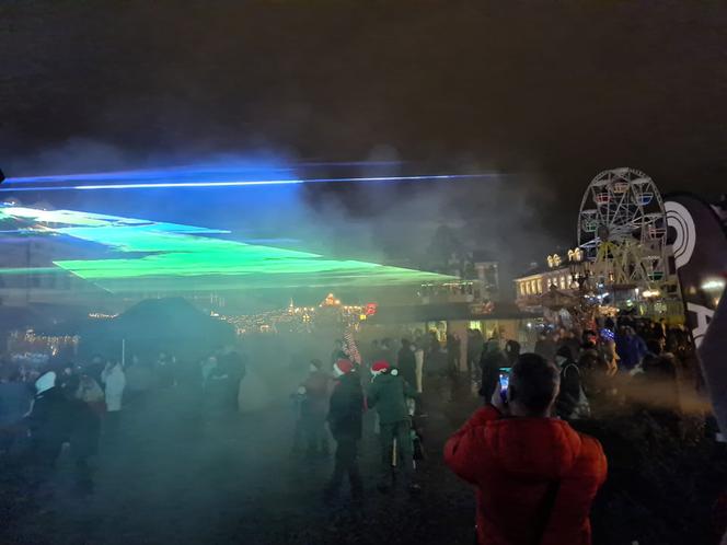 Rzeszów. Pokaz laserowy na Rynku [ZDJĘCIA]