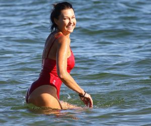 Anna Popek pracuje w zimnym morzu