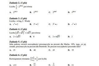 Poprawkowa Matura z matematyki 2014 /2