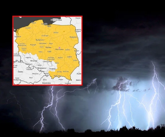 Burze nie ustępują. IMGW wydał kolejne ostrzeżenie