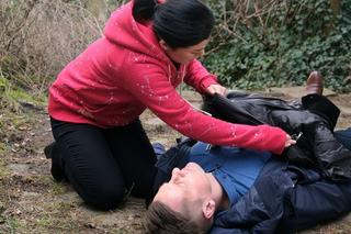 M jak miłość odc. 1736. Piotrek (Marcin Mroczek), Kinga (Katarzyna Cichopek)