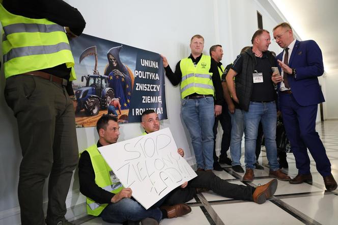 Rolnicy protestują w Sejmie