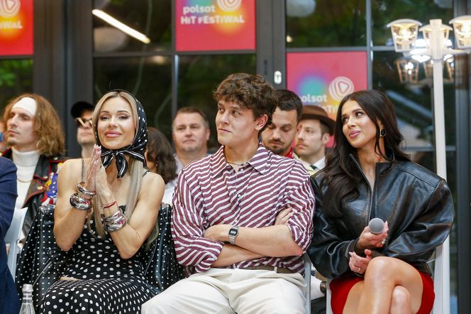 Roksana Węgiel na konferencji Polsat Hit Festiwal 2025