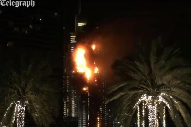 Pożar luksusowego hotelu w Dubaju