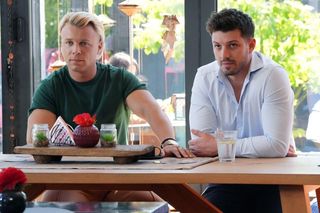 Barwy szczęścia odc. 3249. Justin (Jasper Sołtysiewicz), Patryk (Konrad Skolimowski)