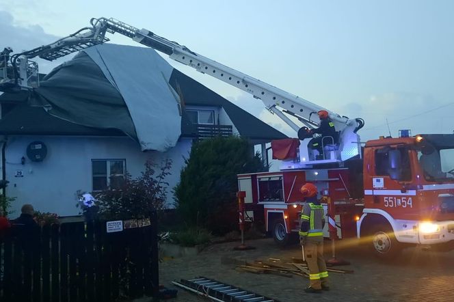 Skutki gwałtownych burz w woj. lubelskim. Ponad 200 interwencji strażaków 