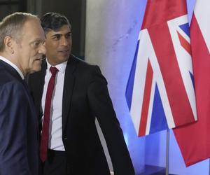 Premier RP Donald Tusk oraz premier Wielkiej Brytanii Rishi Sunak