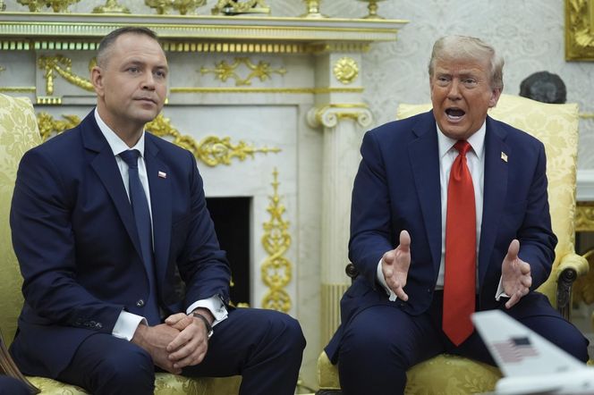 Konferencja Nawrockiego i Trumpa przed rozmowami w Białym Domu