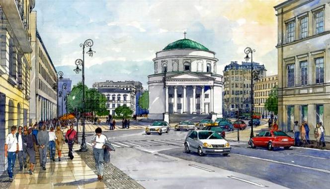 Planowane przez władze Warszawy rewitalizacje ulic i placów - Plac Trzech Krzyży