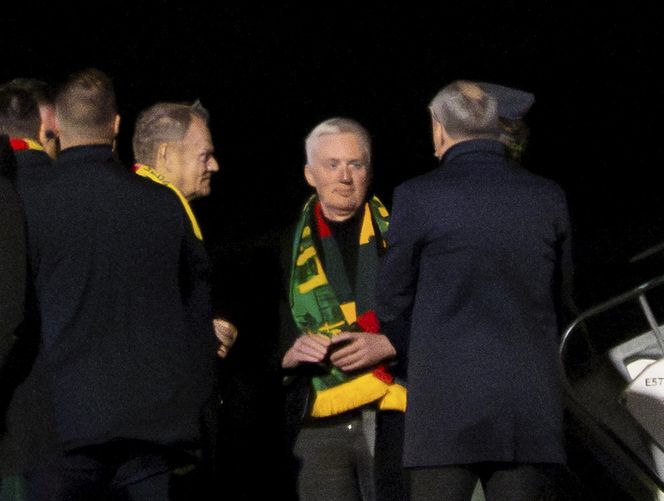 Taki humor miał Donald Tusk po meczu Litwa - Polska