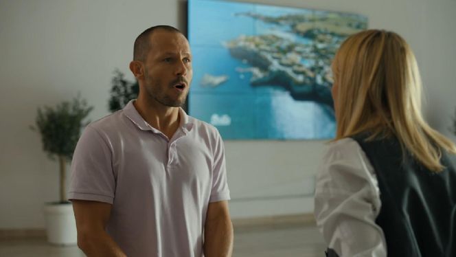 Barwy szczęścia, odcinek 3144. Franek (Mateusz Banasiuk), Ola (Michalina Robakiewicz)