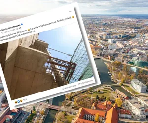 Absurd budowlany we Wrocławiu. Uliczną latarnię wbudowano w hotel