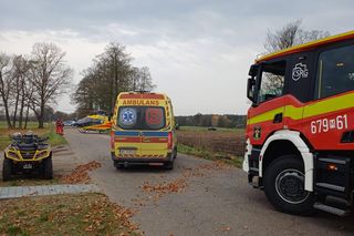 Kierowca quada wylądował w szpitalu po zderzeniu z innym quadem