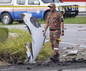 Samolot spadł na autostradę! 10 ofiar śmiertelnych. WIDEO