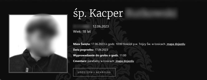 Kacper i Wojtek zginęli w zmiażdżonym aucie. Trzeci nastolatek walczy o życie