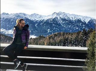 Anna Lewandowska w Alpach