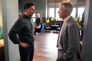 Barwy szczęścia odc. 3125: Henryk (Zbigniew Suszyński), Tomasz Kępski (Jakub Sokołowski)