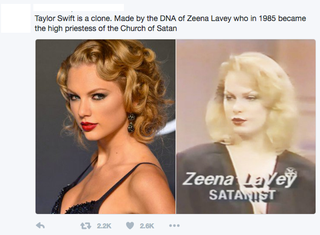 Taylor Swift to klon wyznawczyni Szatana?