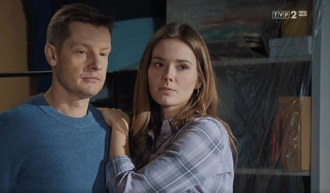 M jak miłość odc. 1648. Franka (Dominika Kachlik), Paweł (Rafał Mroczek)