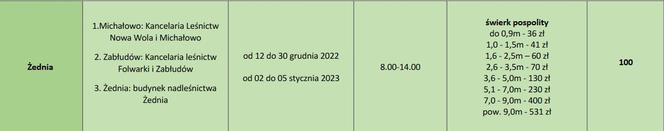 Tanie choinki od leśników w Białymstoku [CENNIK]
