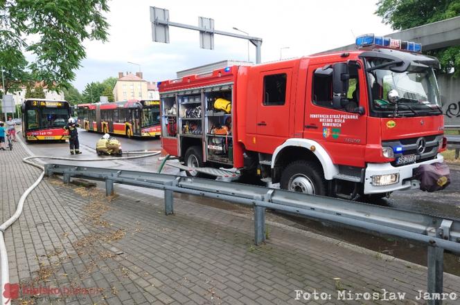Ulica PCK w Bielsku-Białej całkowicie zalana