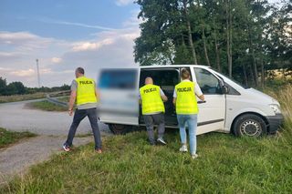 Kradzina ciężaróka znaleziona pod Mińskiem Mazowieckim
