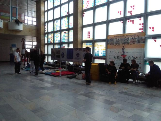 Protest rezydentów w Krakowie