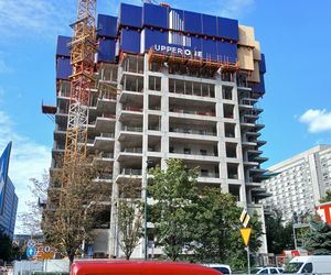 Wieżowiec Upper One w Warszawie w budowie