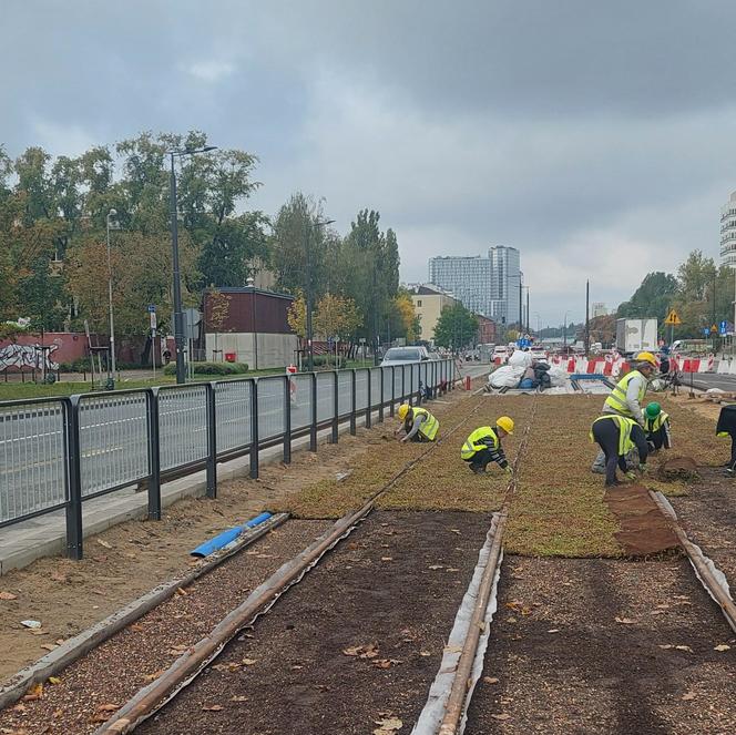 Budowa linii tramwajowej na ul. Kasprzaka w Warszawie