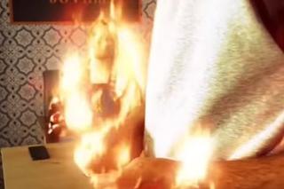 Barwy szczęścia na planie. Kornel (Jakub Bohosiewicz), Sławka (Ewelina Serafin)