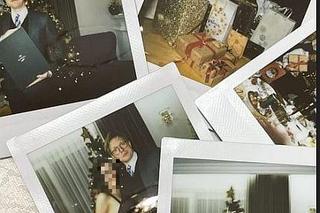 Philippe Tłokiński (Radek w M jak miłość) z dziewczyną Anią w Święta 2023