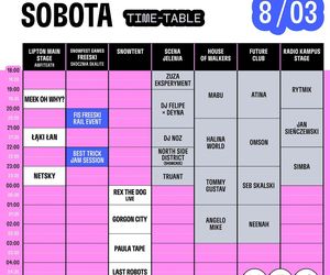 SnowFest Festival 2025 - time table