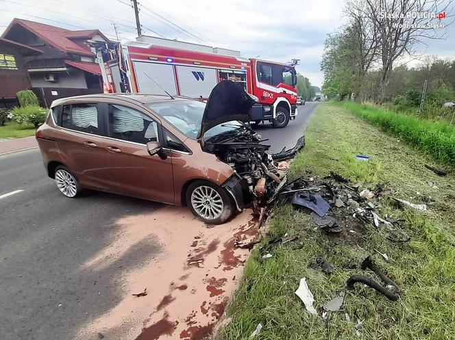 Czołowe zderzenie w Wodzisławiu Śląskim