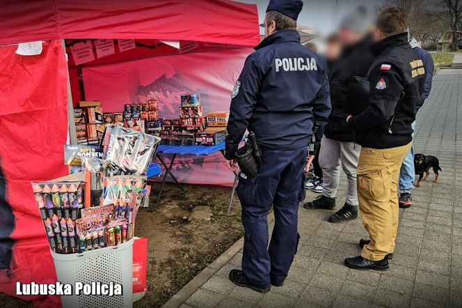 Lubuska Policja sprawdza punkty sprzedaży z fajerwerkami