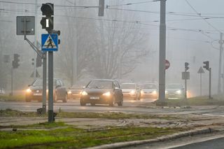 Gęsta mgła Szczecin 