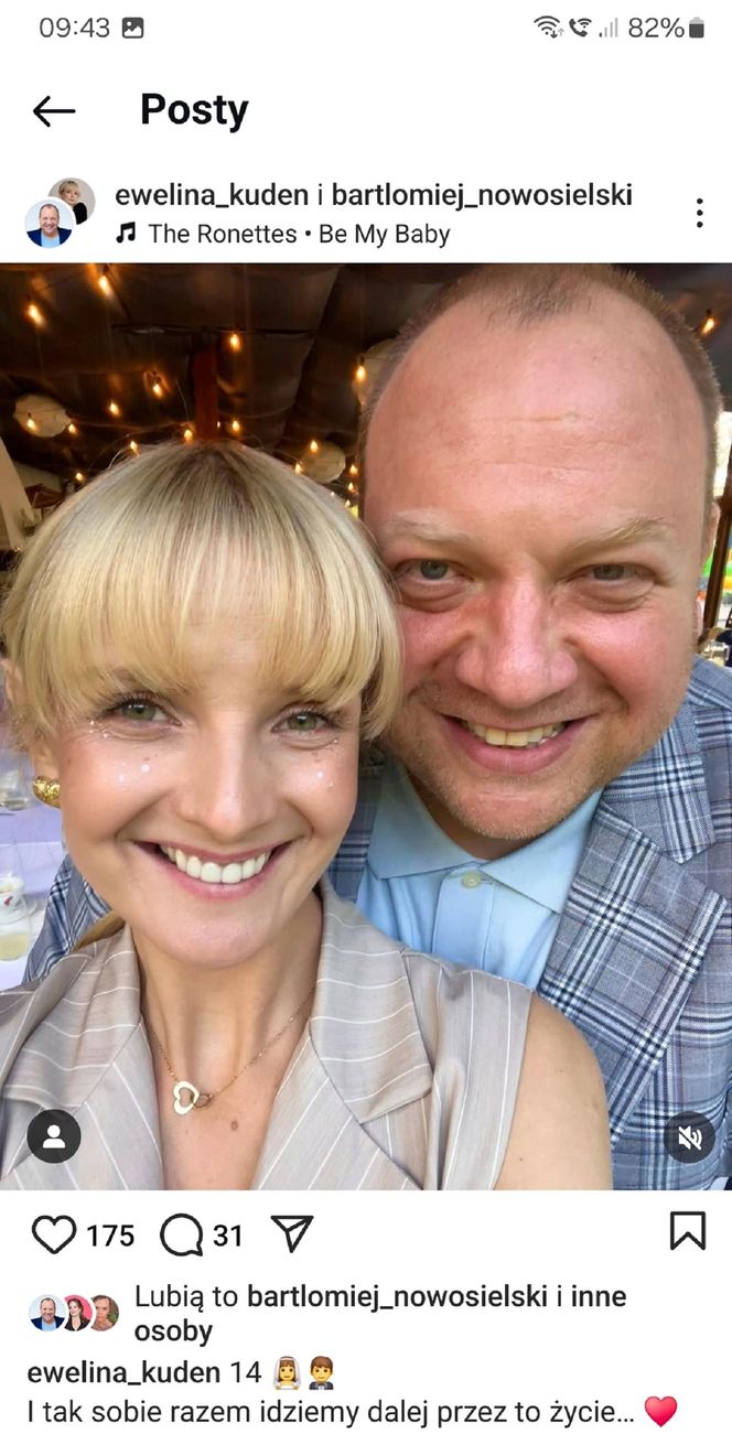 Ewelina Kudeń-Nowosielska i Bartłomiej Nowosielski 2 lipca 2025 obchodzą 14. rocznicę ślubu