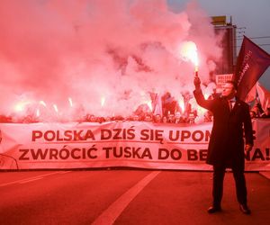 Mentzen nie wytrzymał: „Zwrócić Tuska do Berlina!”. Ostre hasło na Marszu Niepodległości