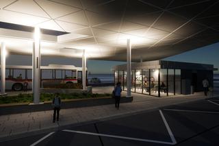 Wstępna wizualizacja projektu centrum przesiadkowego w Koninie