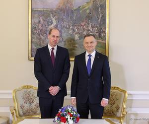 Książę William spotkał się z prezydentem Andrzejem Dudą. Rozmawiali o wojnie w Ukrainie
