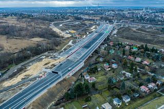 Tak powstaje węzeł Mistrzejowice w Krakowie, brakująca część S7