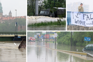 Tak Kraków walczył z ogromną powodzią w 2010: Falo wypie***laj [ARCHIWALNE ZDJĘCIA]