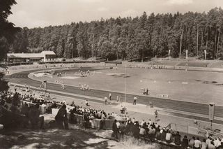Stadion Leśny w Olsztynie dawniej i dziś. To tam bito rekordy świata w lekkiej atletyce