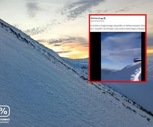 Dwóch mężczyzn spadło ze Śnieżki. Nagrali ich ostatnie sekundy życia. Wstrząsające!