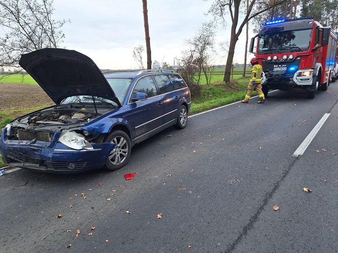 Wypadek koło Annopola. Nieprzejezdny odcinek DW 434 w pow. rawickim